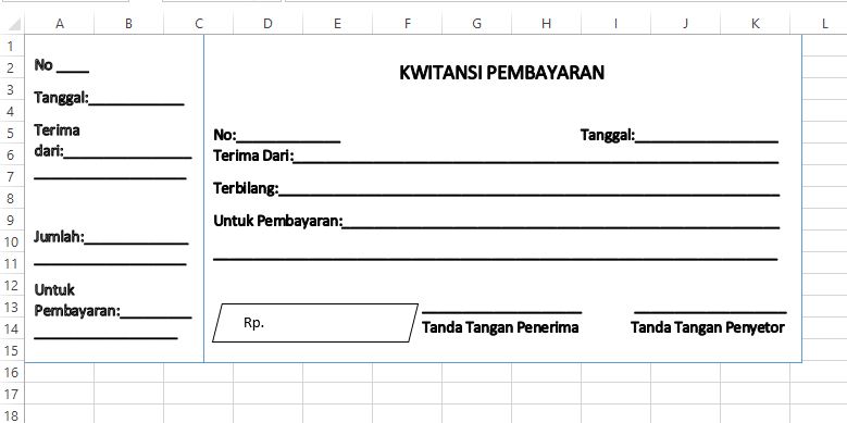 Detail Download Template Kwitansi Nomer 5