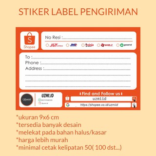 Detail Download Template Label Pengiriman Online Shop Cdr Nomer 39