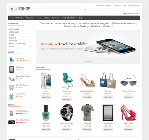 Detail Download Template Opencart Gratis Nomer 23