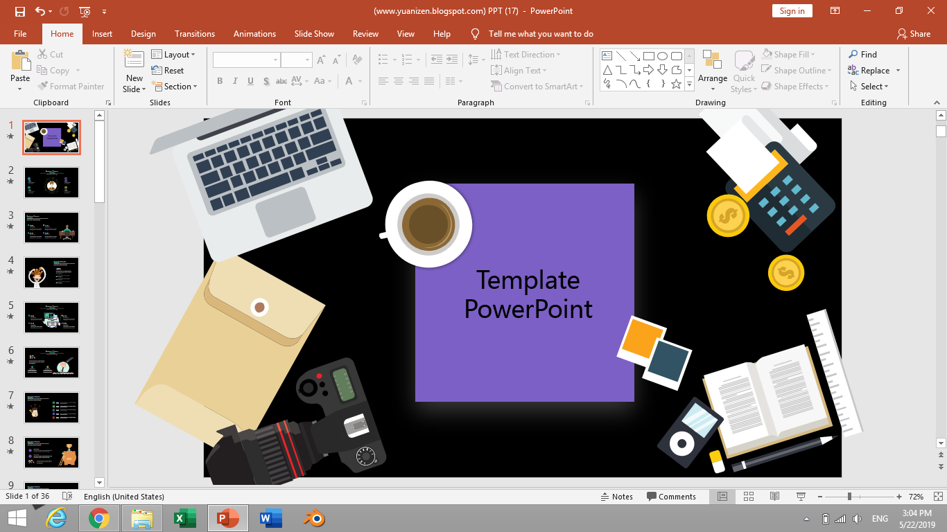 Detail Download Template Powerpoint Nomer 46