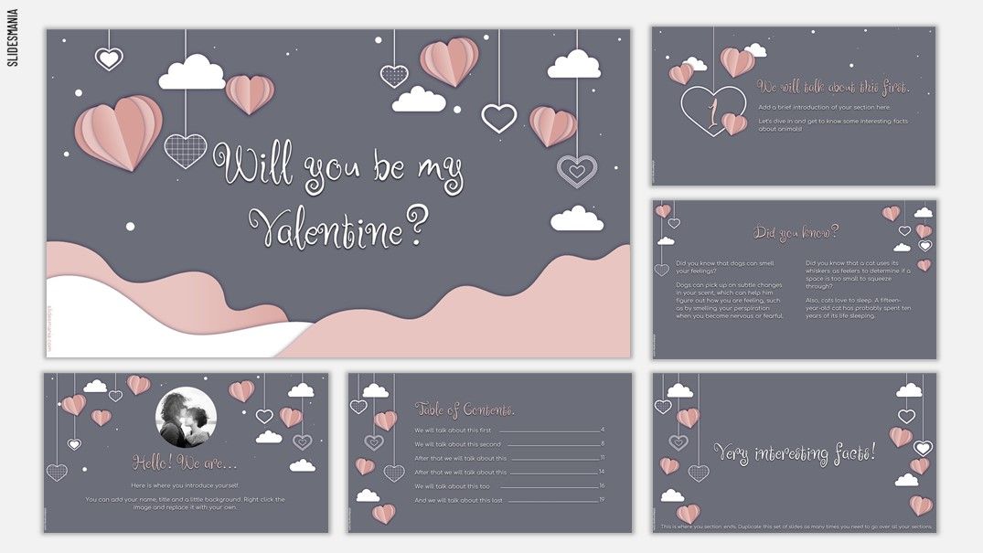 Detail Download Template Ppt Love Nomer 34