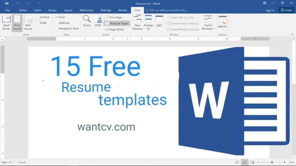 Detail Download Template Resume Word Gratis Nomer 35