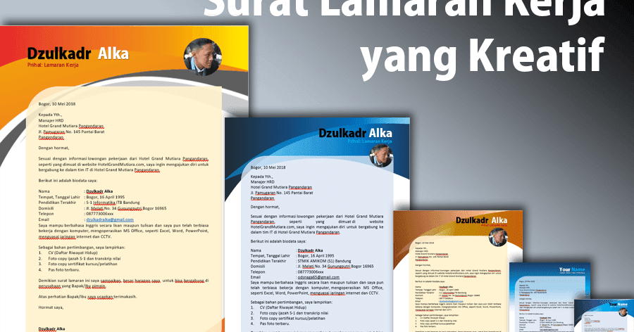 Detail Download Template Surat Lamaran Kerja Nomer 26