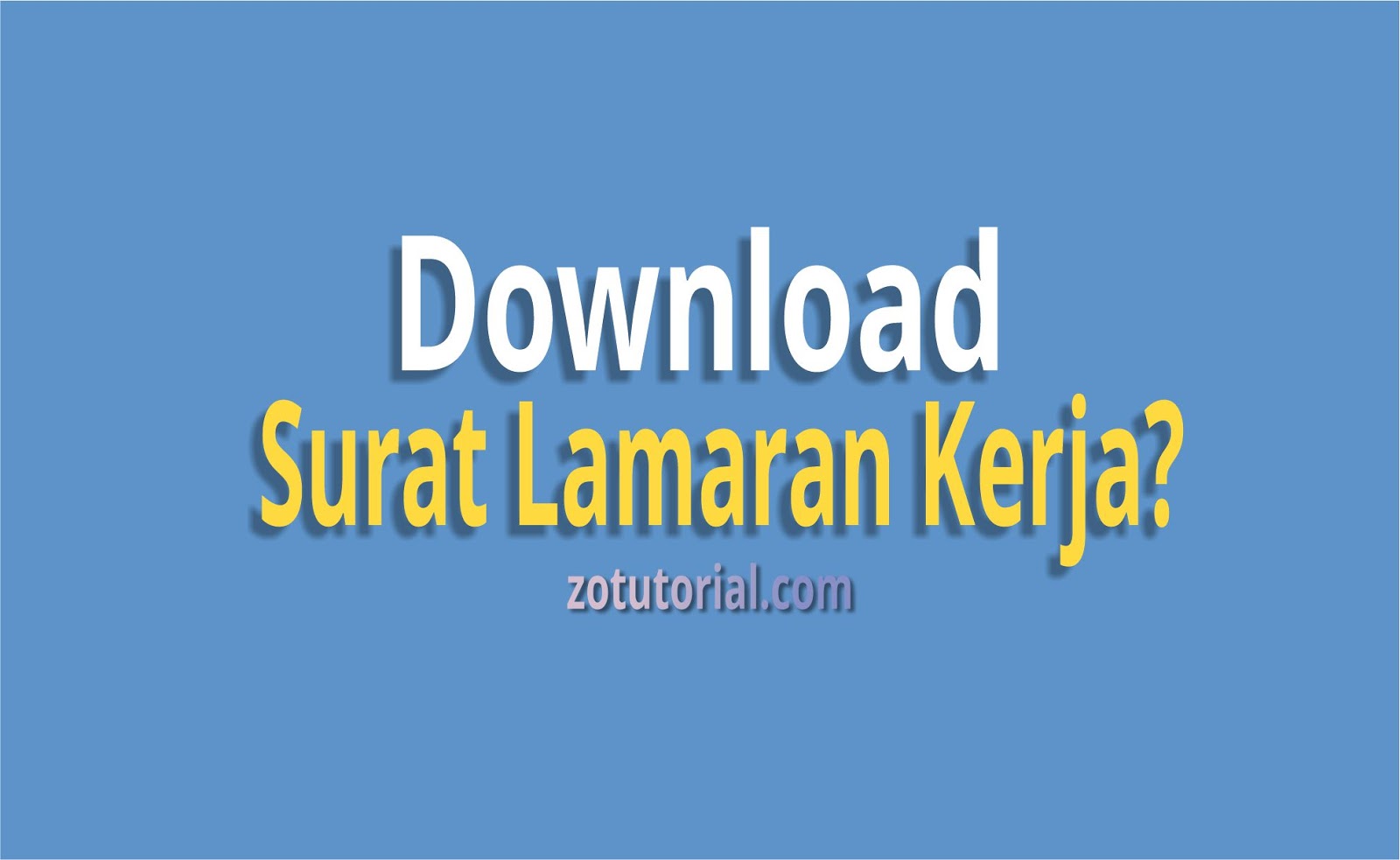 Detail Download Template Surat Lamaran Kerja Nomer 44