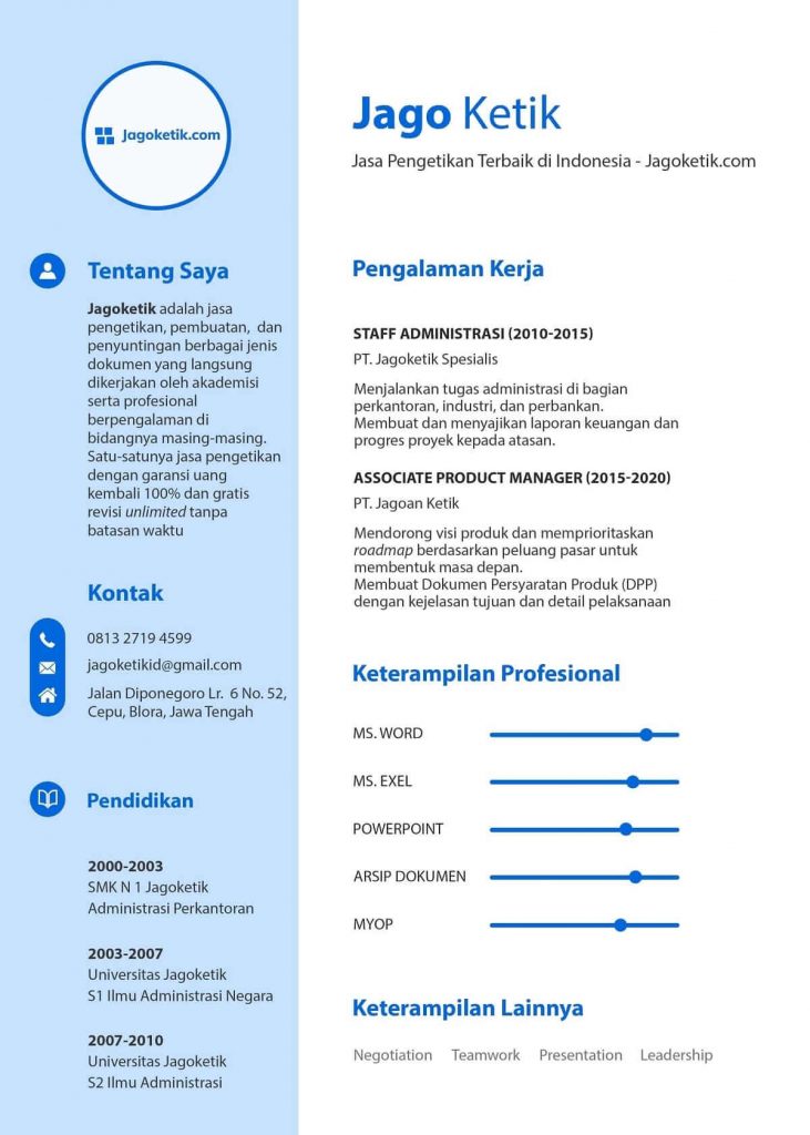 Detail Download Template Surat Lamaran Kerja Menarik Nomer 46