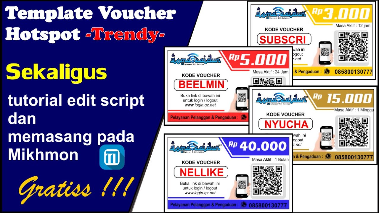 Download Template Voucher Mikhmon - KibrisPDR