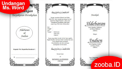 Detail Download Undangan Pernikahan Ms Word Nomer 15