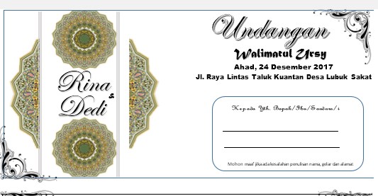 Detail Download Undangan Pernikahan Ms Word Nomer 44