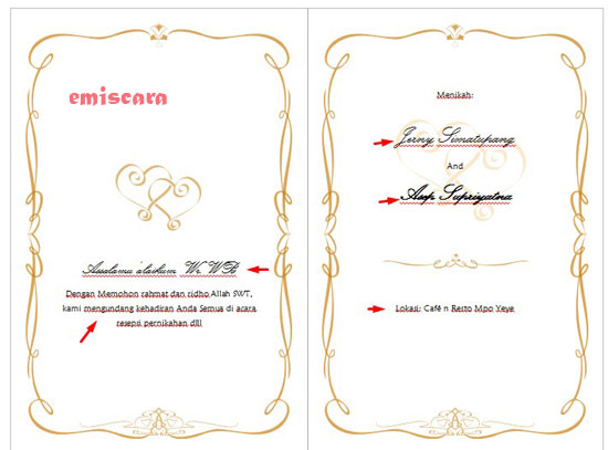 Detail Download Undangan Pernikahan Ms Word Nomer 52