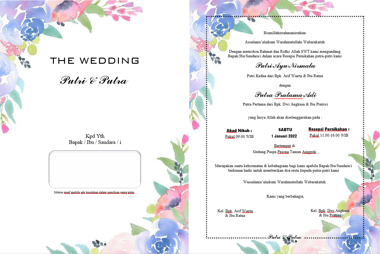 Detail Download Undangan Pernikahan Siap Edit Photoshop Nomer 19