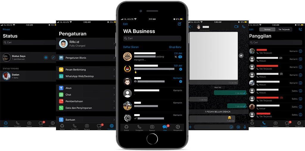 Detail Download Whatsapp Hitam Nomer 40
