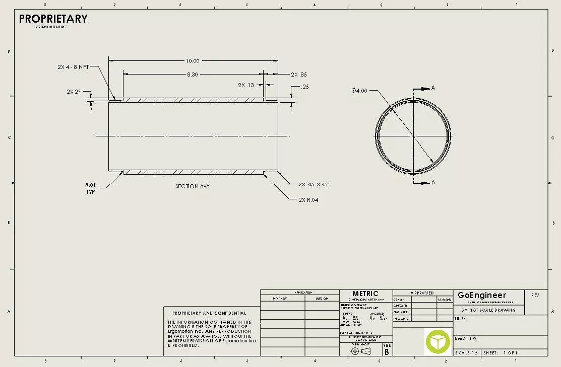 Detail Drawing Sheet Template Nomer 10