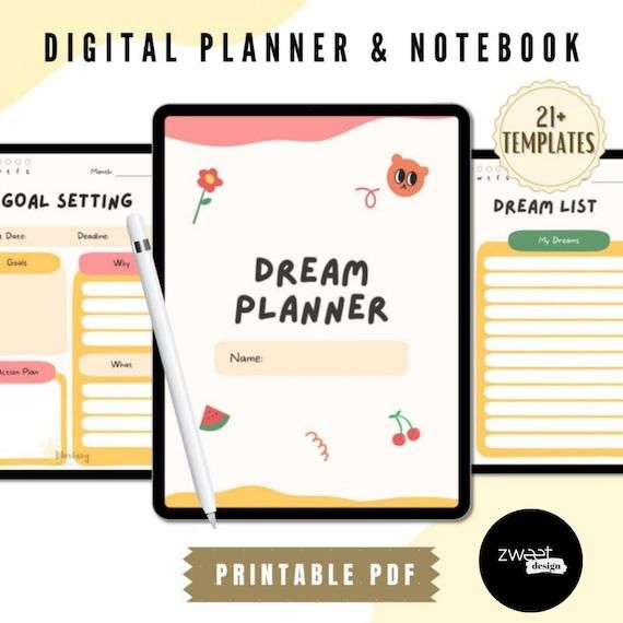 Detail Dream Planner Template Nomer 17