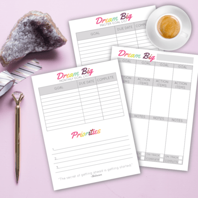 Detail Dream Planner Template Nomer 46