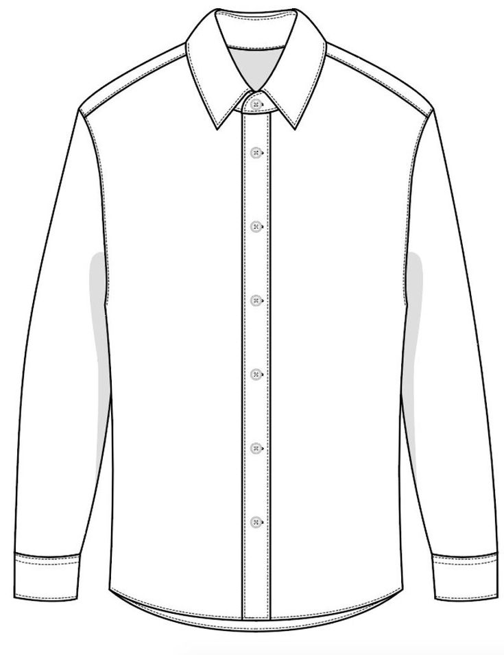 Detail Dress Shirt Template Nomer 5