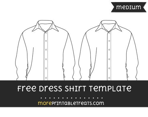 Detail Dress Shirt Template Nomer 6