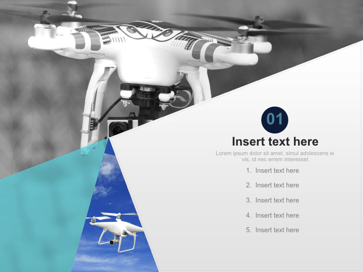 Detail Drone Ppt Template Free Download Nomer 13