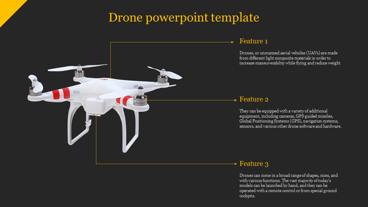 Detail Drone Ppt Template Free Download Nomer 14