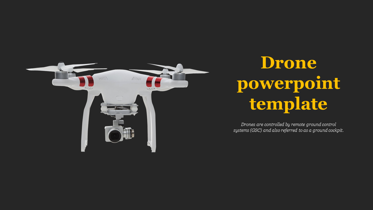 Detail Drone Ppt Template Free Download Nomer 3