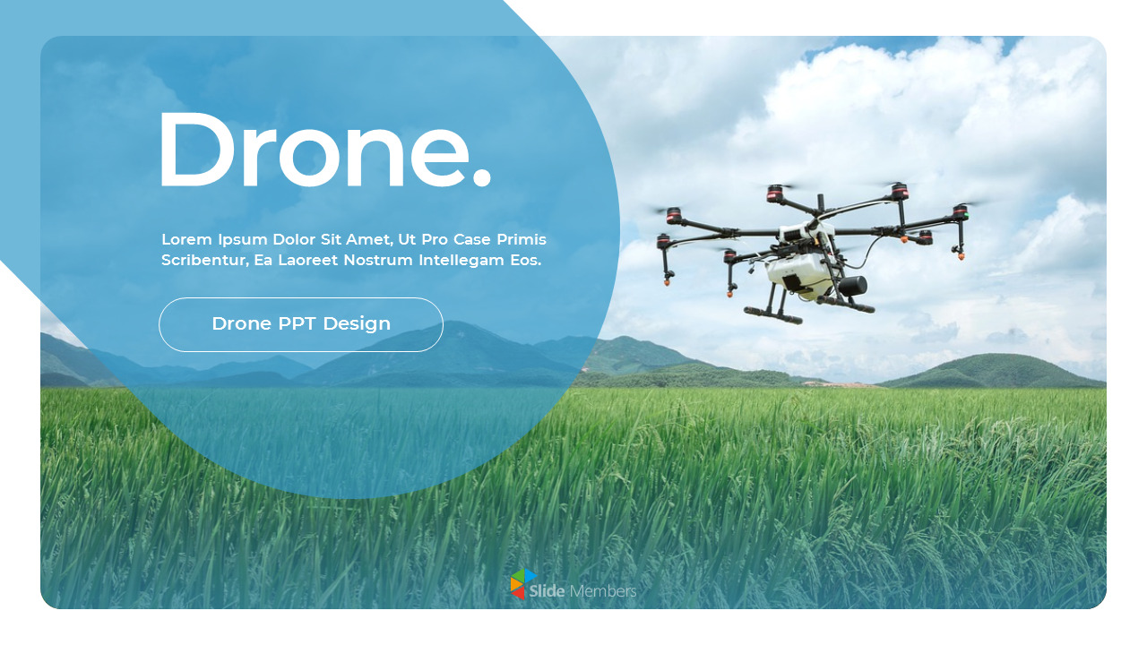 Detail Drone Ppt Template Free Download Nomer 25