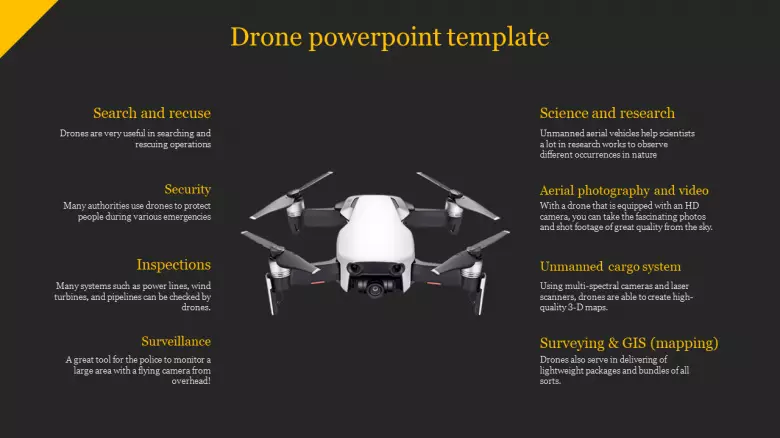 Detail Drone Ppt Template Free Download Nomer 26