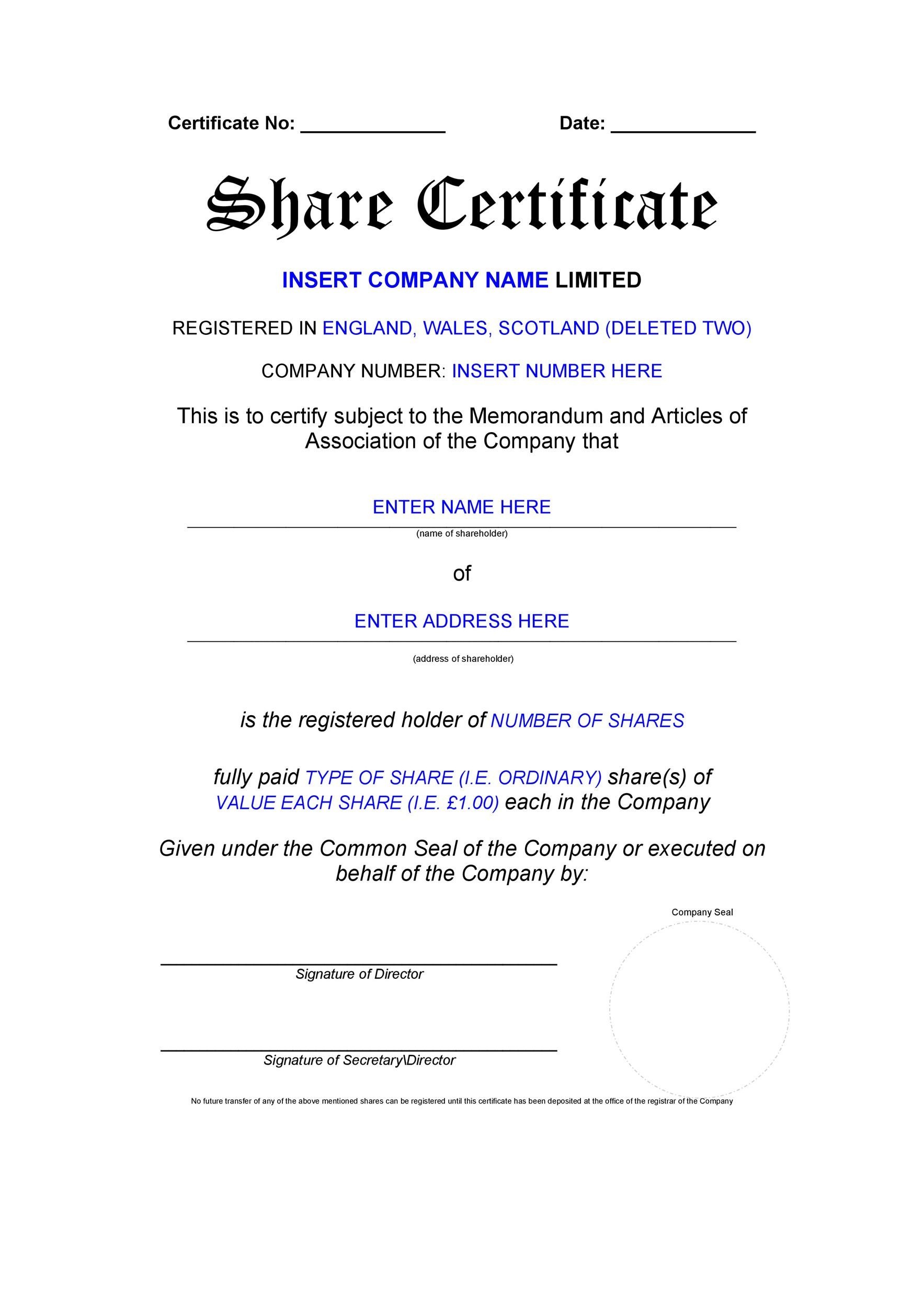 Detail E Certificate Template Nomer 47