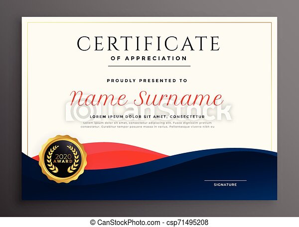 Detail E Certificate Template Nomer 6