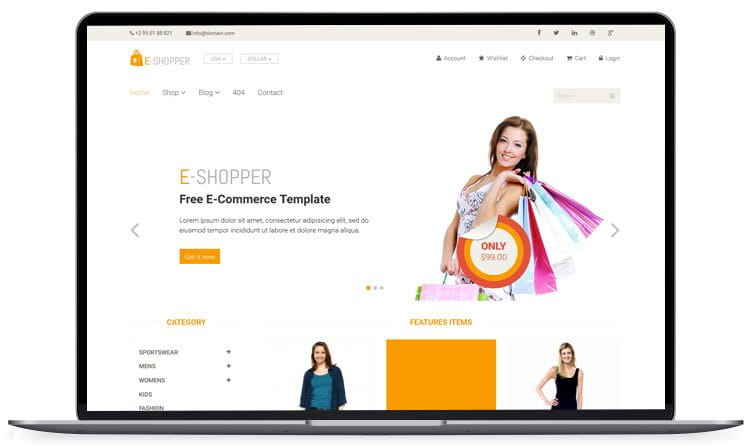 Detail E Shopper Ecommerce Blogger Template Nomer 26