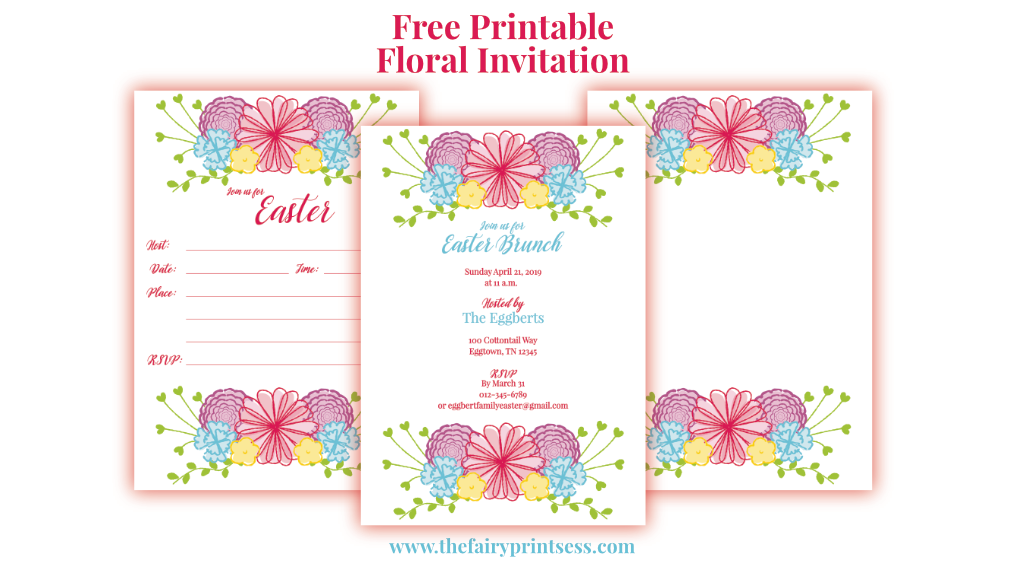 Detail Easter Invitation Template Nomer 14