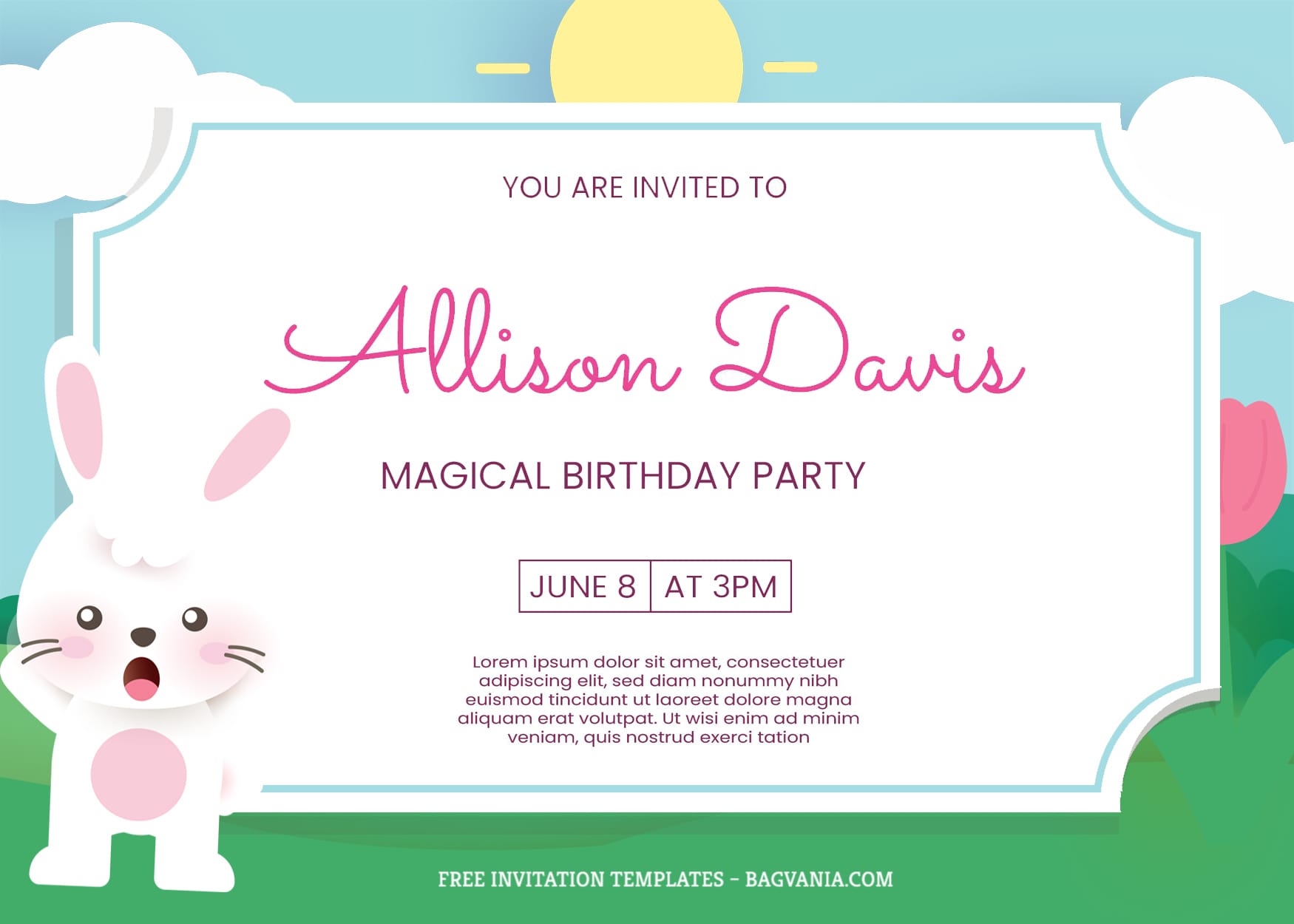 Detail Easter Invitation Template Nomer 26