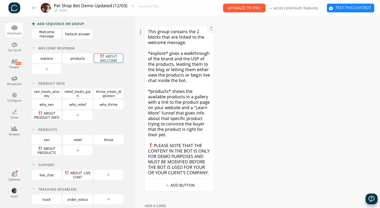 Detail Ecommerce Chatbot Template Nomer 4