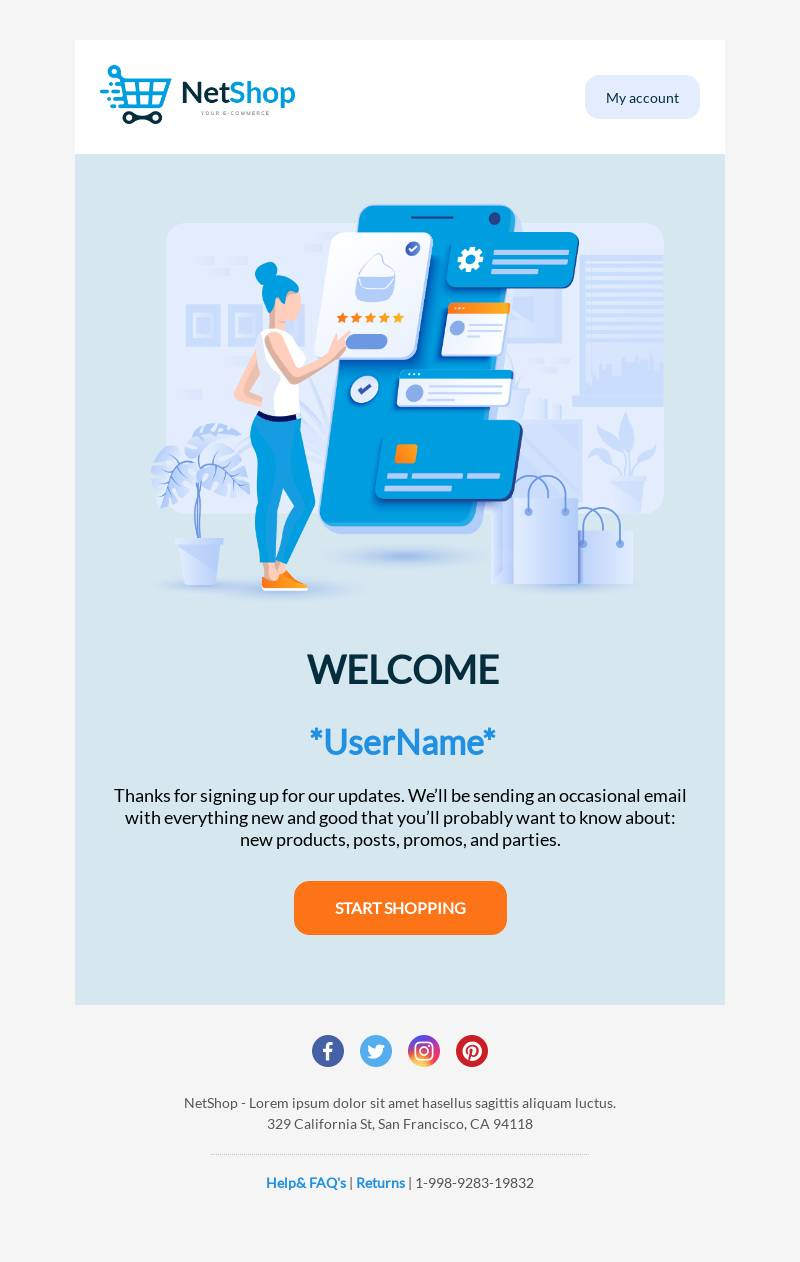 Detail Ecommerce Email Template Nomer 37