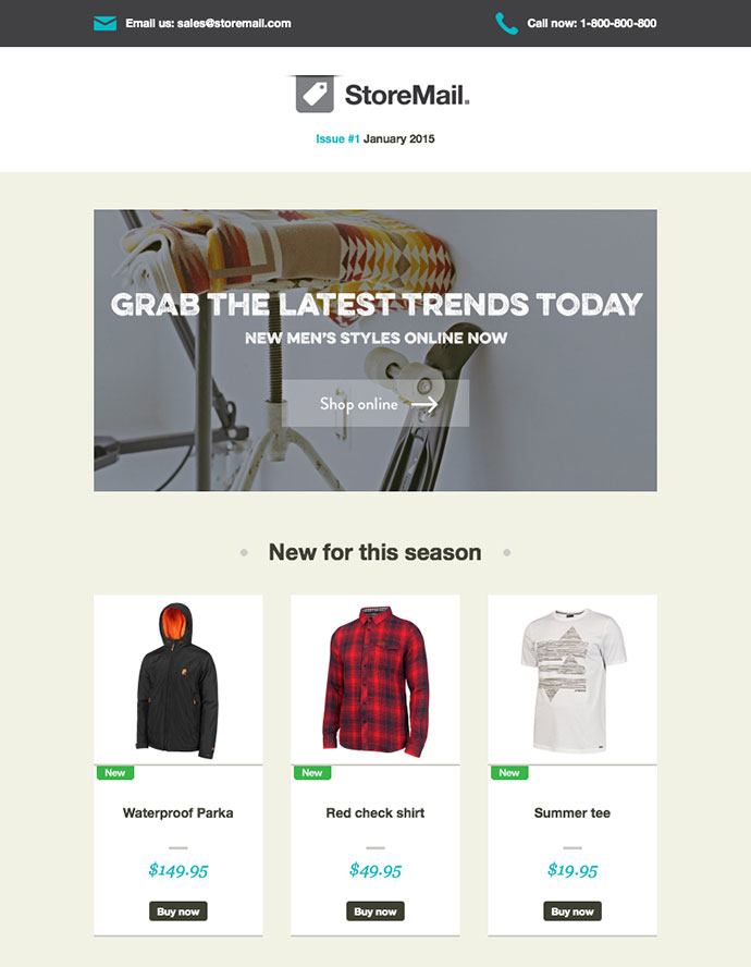 Detail Ecommerce Email Template Nomer 38