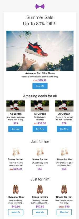 Detail Ecommerce Email Template Nomer 47