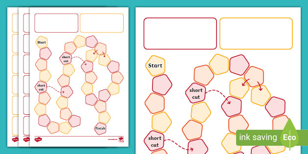 Editable Blank Board Game Template - KibrisPDR
