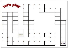 Detail Editable Blank Board Game Template Nomer 12
