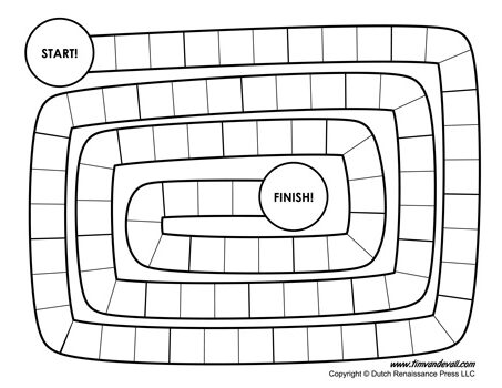 Detail Editable Blank Board Game Template Nomer 17