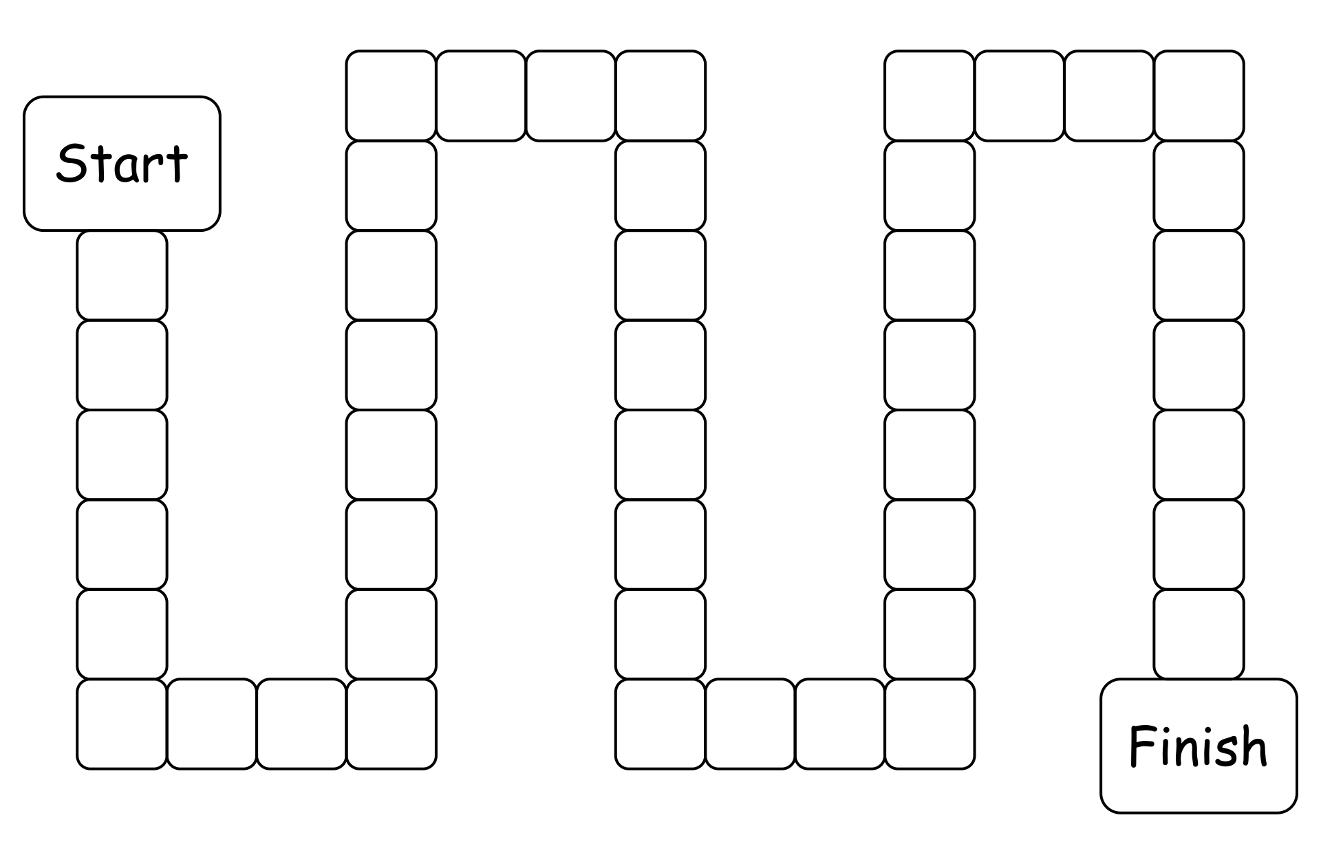 Detail Editable Blank Board Game Template Nomer 20