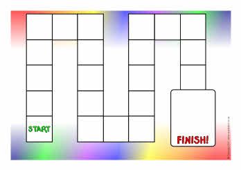Detail Editable Blank Board Game Template Nomer 3