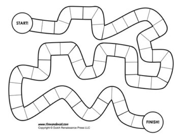 Detail Editable Blank Board Game Template Nomer 21