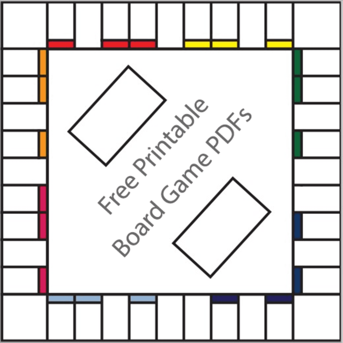 Detail Editable Blank Board Game Template Nomer 25