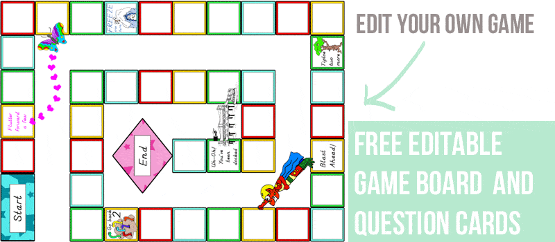 Detail Editable Blank Board Game Template Nomer 26