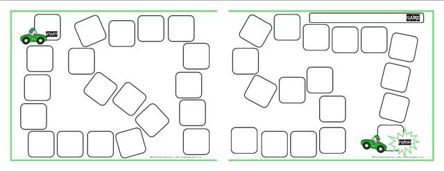 Detail Editable Blank Board Game Template Nomer 28