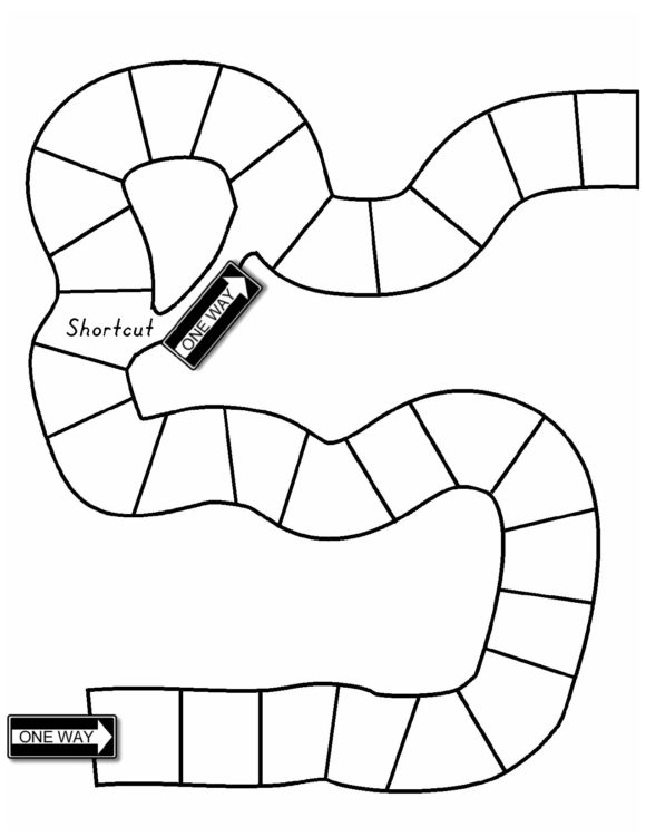 Detail Editable Blank Board Game Template Nomer 29