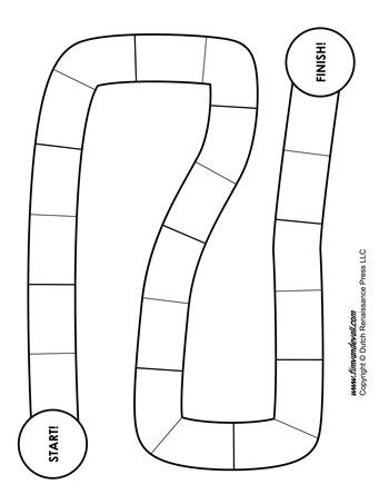 Detail Editable Blank Board Game Template Nomer 32
