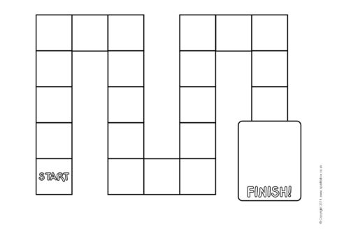 Detail Editable Blank Board Game Template Nomer 5