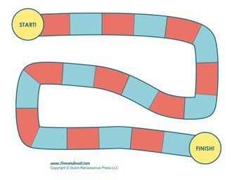 Detail Editable Blank Board Game Template Nomer 38