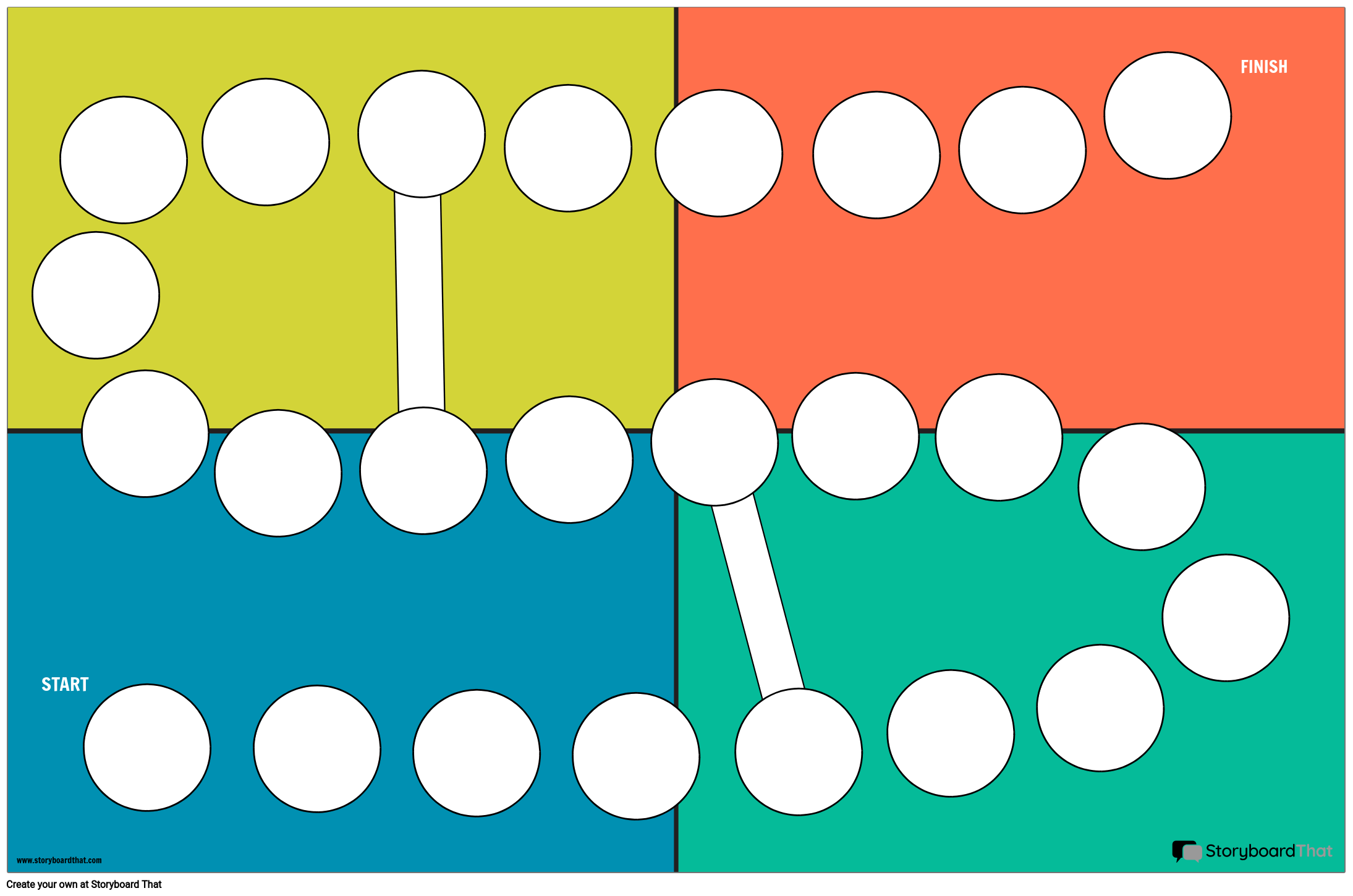 Detail Editable Blank Board Game Template Nomer 40