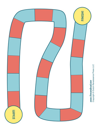 Detail Editable Blank Board Game Template Nomer 41
