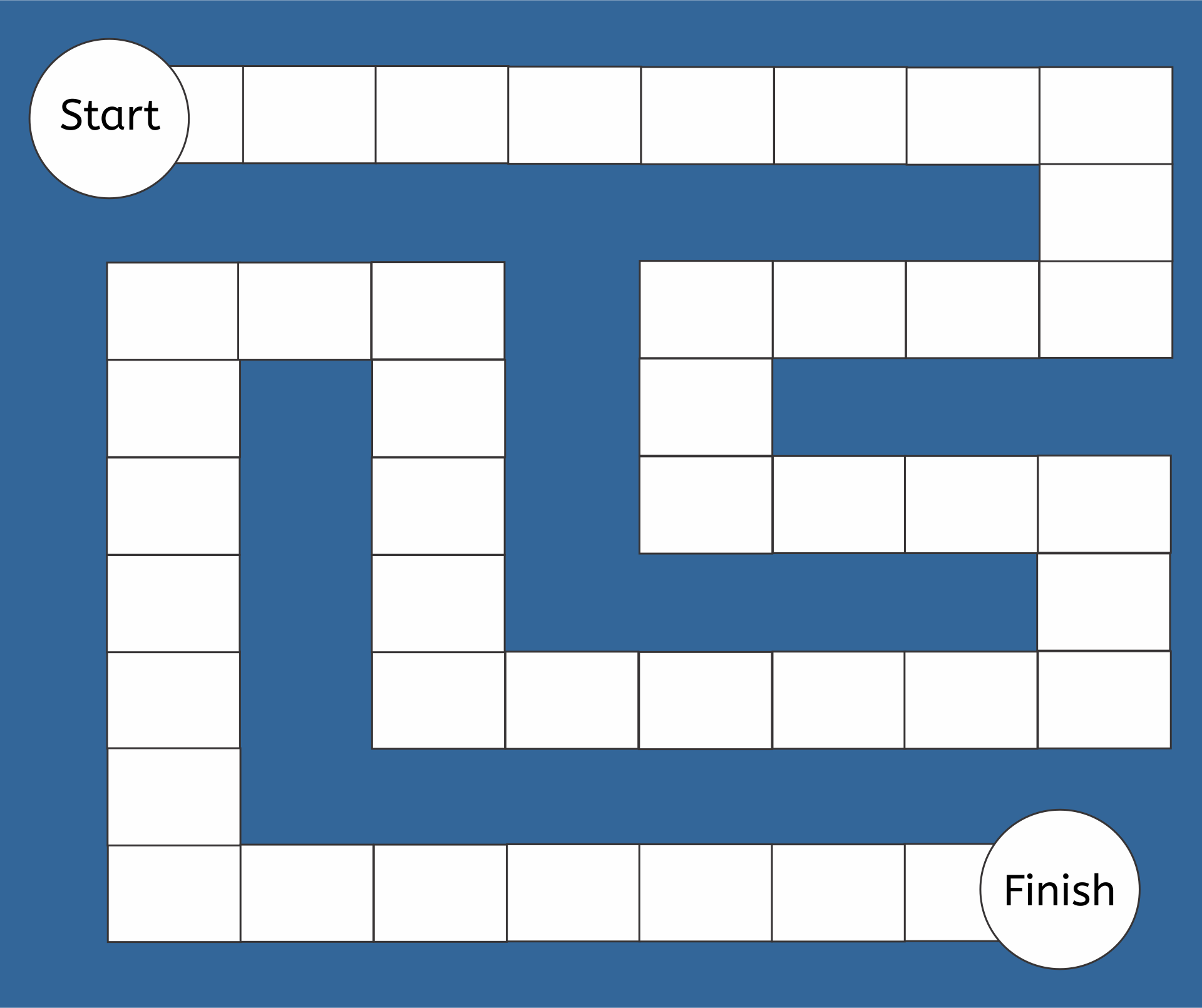 Detail Editable Blank Board Game Template Nomer 46